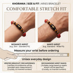 Red Jasper and Tiger Eye Bracelet for Aries (मेष राशि) Zodiac