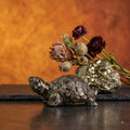 Pyrite Tortoise (Kachhua) 2.7x1 Inch – Pyrite Stone Turtle for Good Luck & Wealth, Vastu Home Decor