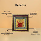 Lakshmi Kuber Vyapar Vriddhi Yantra Decorative Vaastu Frame