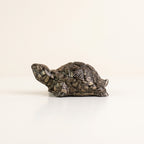Pyrite Tortoise (Kachhua) 2.7x1 Inch – Pyrite Stone Turtle for Good Luck & Wealth, Vastu Home Decor