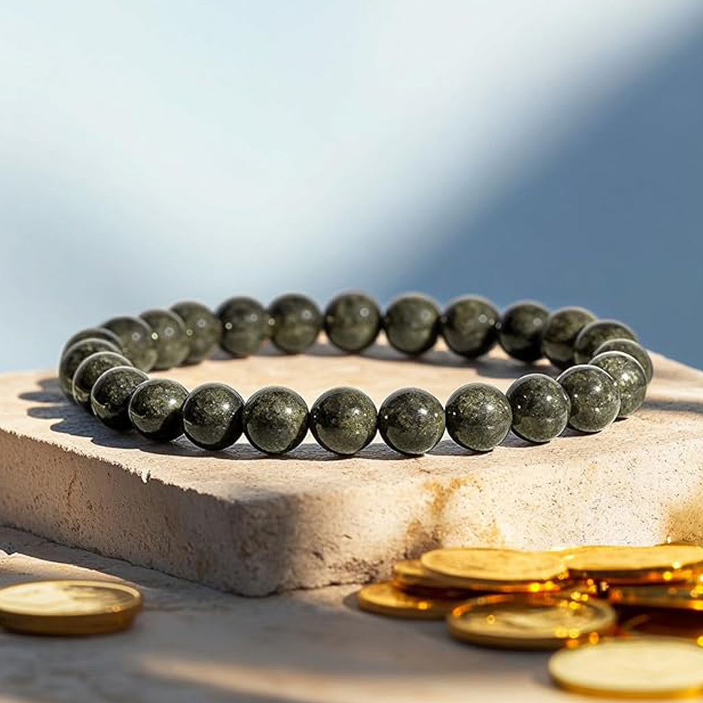 Pyrite Money Magnet Bracelet for Wealth, Confidence & Business Growth