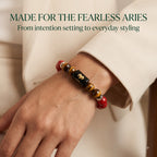 Red Jasper and Tiger Eye Bracelet for Aries (मेष राशि) Zodiac